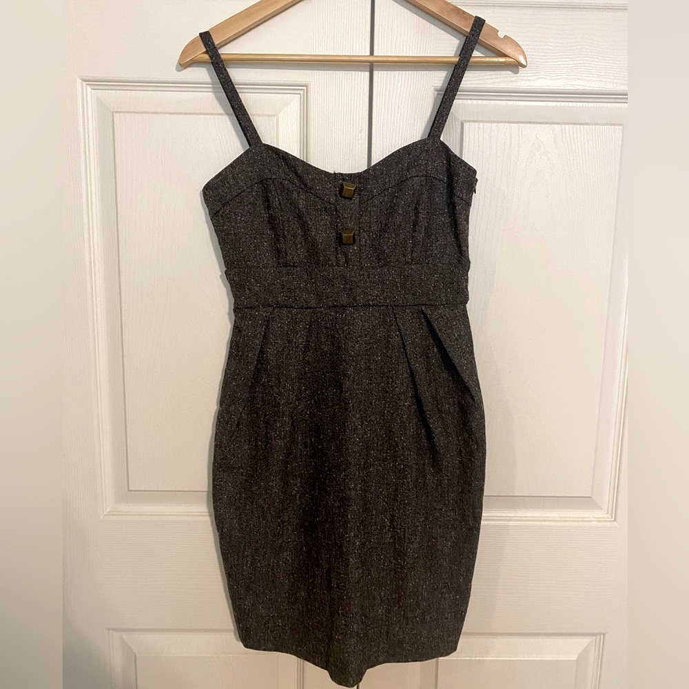 3+1 Audrey Grey Mini Dress - Size Small